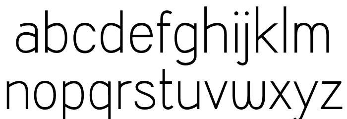 KalyantDemoLight Font LOWERCASE