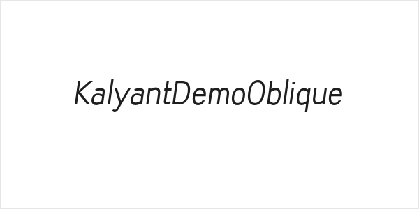 KalyantDemoOblique Logo