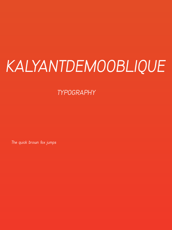 KalyantDemoOblique Poster