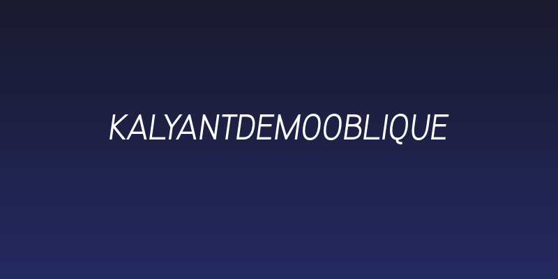 KalyantDemoOblique Social Header