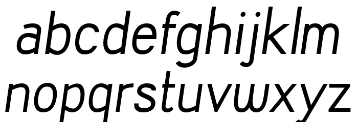 KalyantDemoOblique Font LOWERCASE