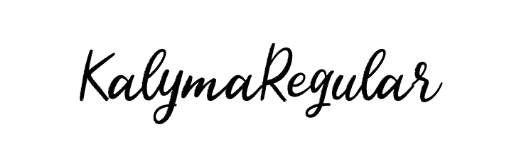 Kalyma Regular  नि: शुल्क फ़ॉन्ट्स डाउनलोड