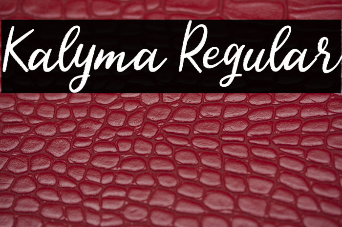 Kalyma Regular Example 3