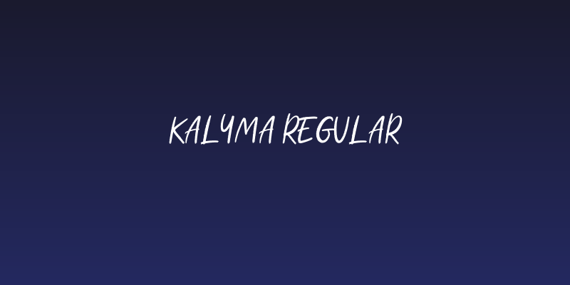 Kalyma Regular Social Header