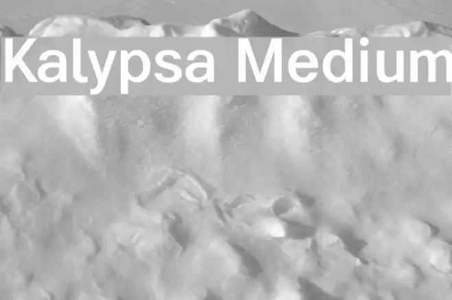 Kalypsa Medium Font examples