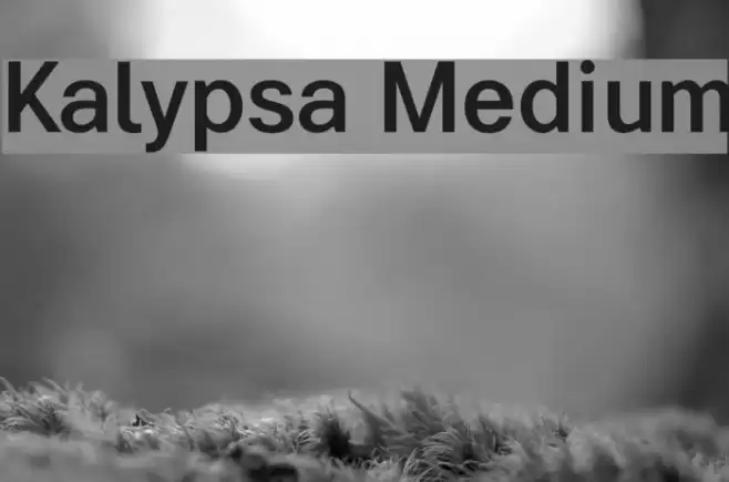 Kalypsa Medium Font examples