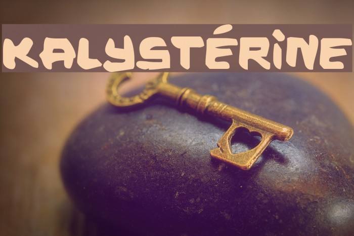 Kalystérine फ़ॉन्ट examples