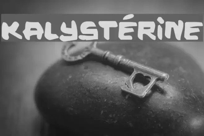 Kalystérine Font examples