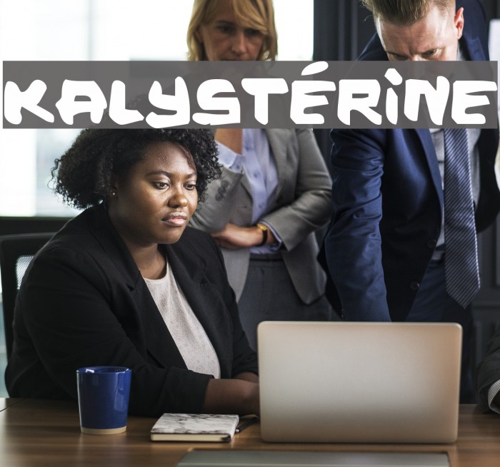Kalystérine फ़ॉन्ट examples