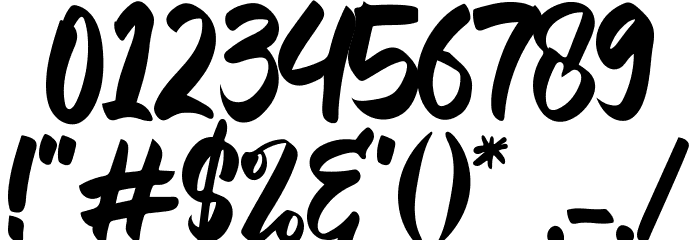 Kalyubi Demo Font OTHER CHARS