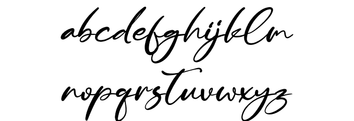 Kamalika Anotesla Font LOWERCASE