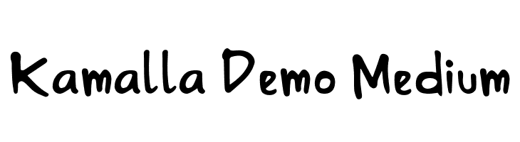Kamalla Demo Medium  नि: शुल्क फ़ॉन्ट्स डाउनलोड