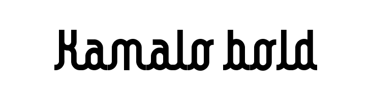 Kamalo bold Font