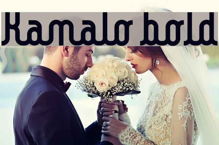 Kamalo bold Font examples
