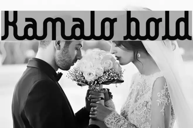 Kamalo bold Font examples