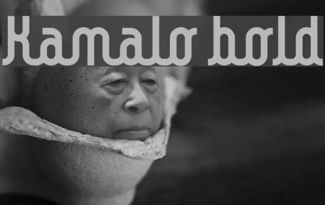 Kamalo bold Font examples