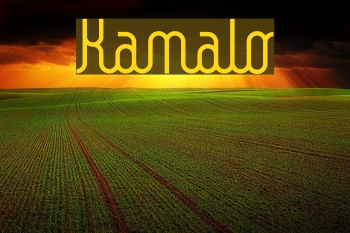 Kamalo Font examples