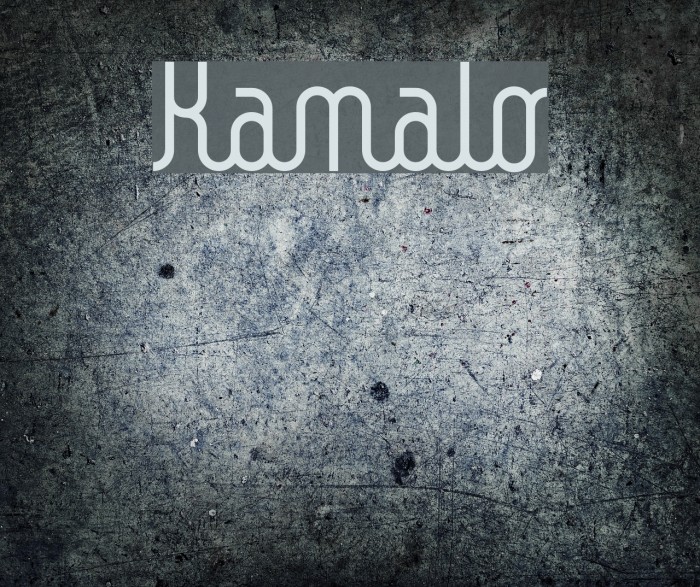 Kamalo フォント examples