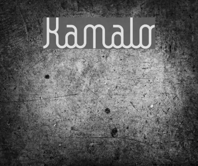 Kamalo Font examples