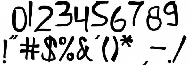 Kamathara Font OTHER CHARS