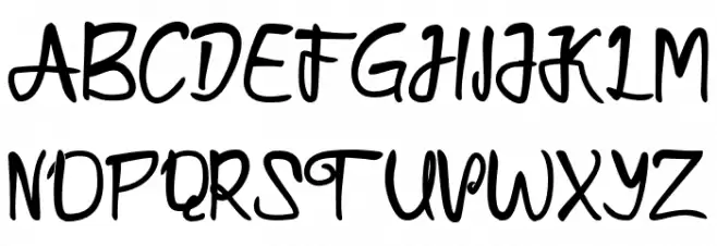 Kamathara Schriftart Groß