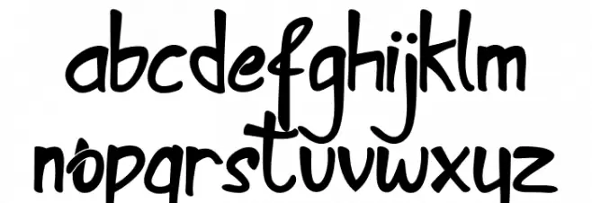 Kamathara Font LOWERCASE