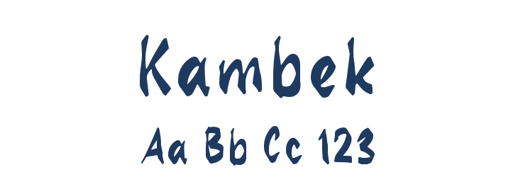 Kambek Font Preview
