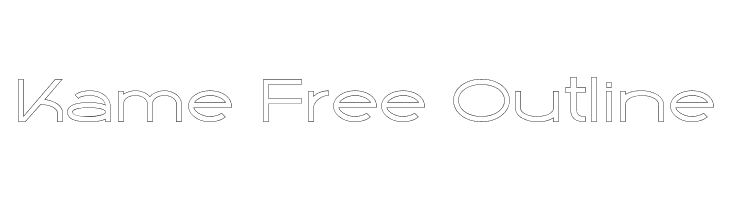 Kame Free Outline  les polices de caractères gratuit tlcharger
