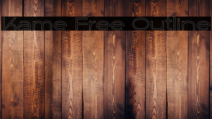 Kame Free Outline Example 1