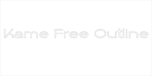 Kame Free Outline Logo