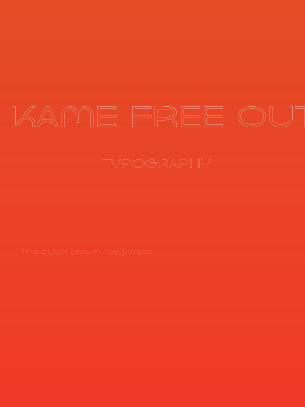 Kame Free Outline Poster