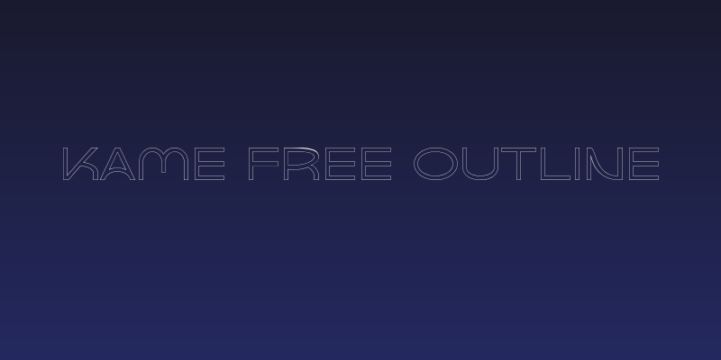 Kame Free Outline Social Header