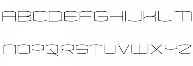 Kameleon Thin フォント 大文字