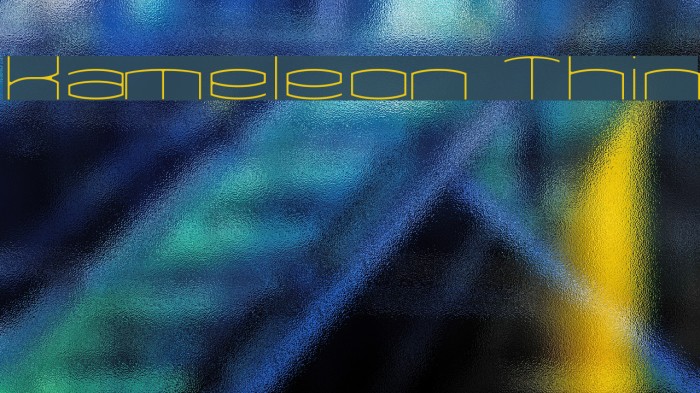 Kameleon Thin Font examples