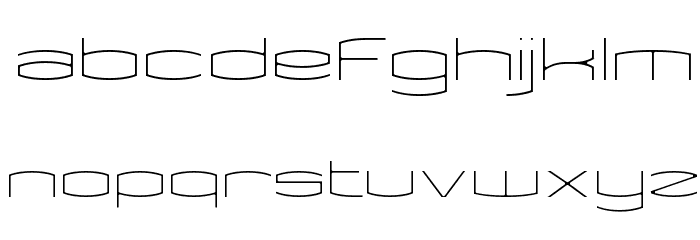 Kameleon Thin Font LOWERCASE