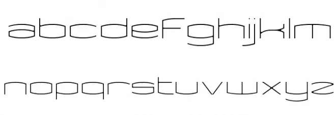 Kameleon Thin Font LOWERCASE