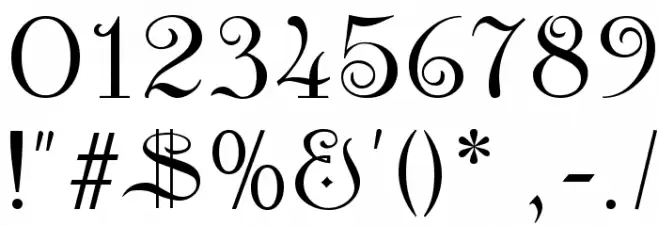 Kamelia Font OTHER CHARS