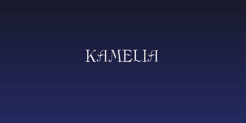 Kamelia Social Header