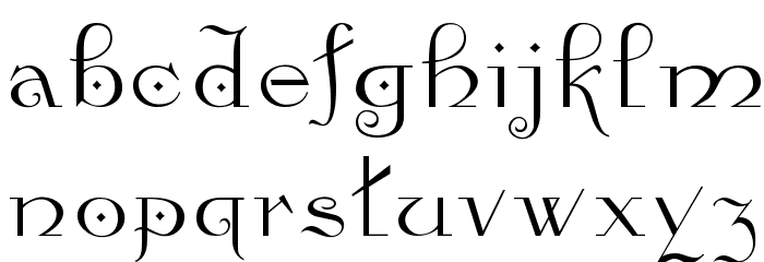 Kamelia Font LOWERCASE