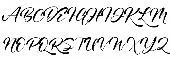 Kamelitta 字体 大写