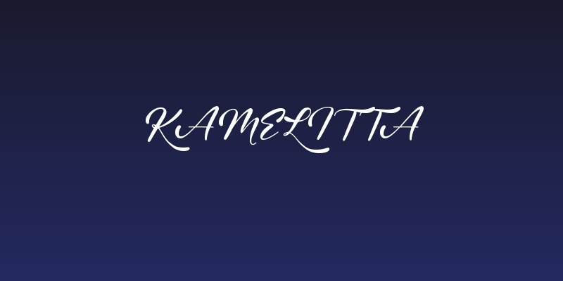 Kamelitta Social Header