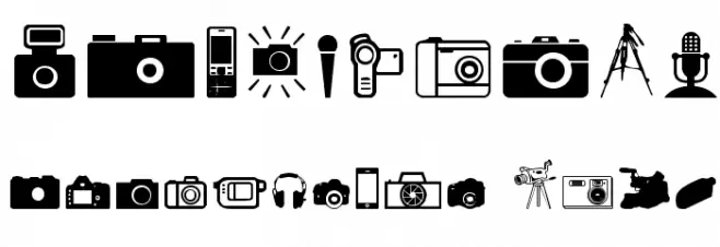 Kamera Dings Font OTHER CHARS