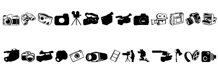 Kamera Dings Font LOWERCASE