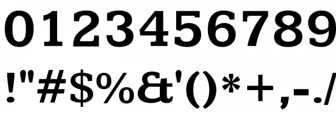 Kameron Bold Font OTHER CHARS