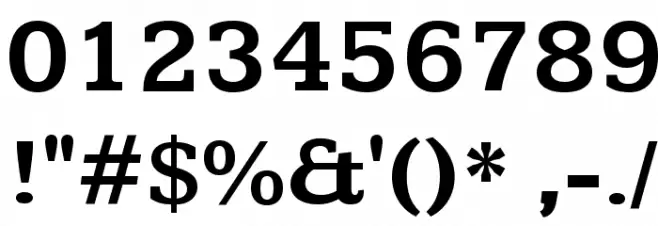 Kameron Bold Font OTHER CHARS