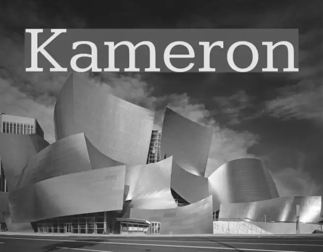 Kameron Font examples