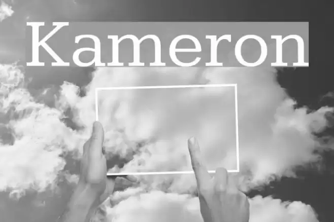 Kameron Font examples