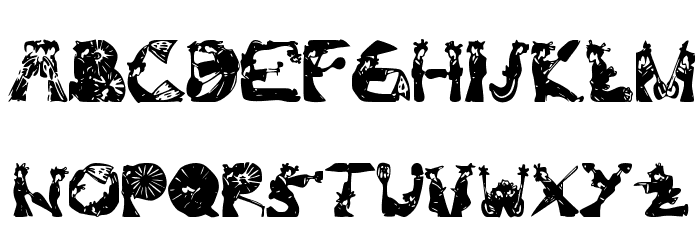 Kami-Geisha Font Font LOWERCASE