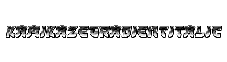 Kamikaze Gradient Italic  Frei Schriftart Herunterladen