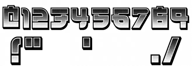 Kamikaze Gradient Regular Font OTHER CHARS